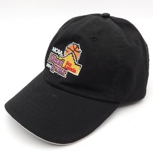 2004 NCAA Final Four San Antonio Basketball Strapback Hat Ball Dad Cap Black VTG